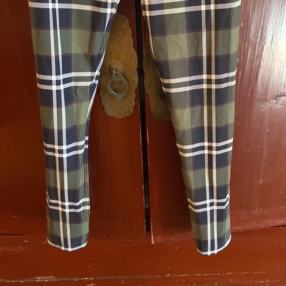 Burberry Tully checkered stretch green leggings - Picture 10 of 10